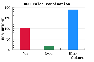 rgb background color #6612BC mixer