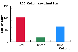 rgb background color #66123F mixer