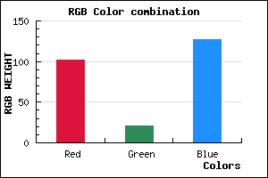 rgb background color #66157F mixer