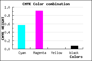 #6615ED color CMYK mixer