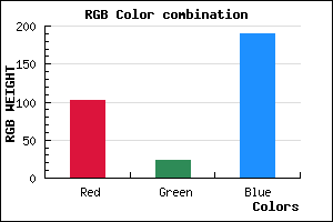 rgb background color #6618BE mixer