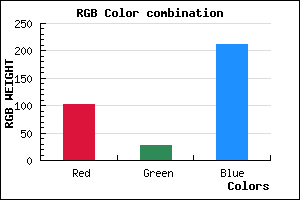 rgb background color #661BD3 mixer