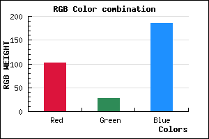 rgb background color #661CBA mixer