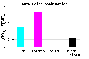 #661DC8 color CMYK mixer