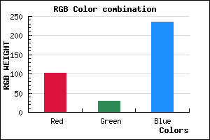 rgb background color #661DEB mixer