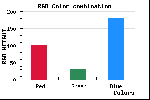 rgb background color #661EB4 mixer