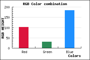 rgb background color #661EB8 mixer