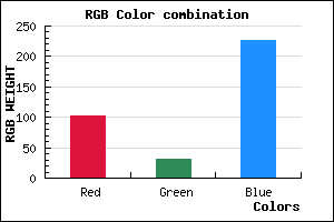 rgb background color #661FE3 mixer