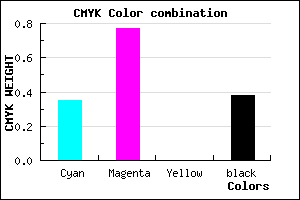 #66249D color CMYK mixer
