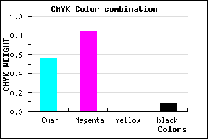#6624E8 color CMYK mixer