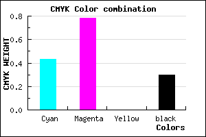 #6628B3 color CMYK mixer