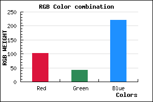 rgb background color #662ADC mixer