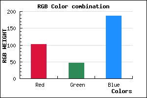 rgb background color #662FBB mixer