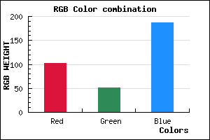 rgb background color #6633BB mixer