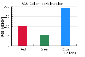 rgb background color #6635BF mixer
