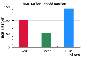rgb background color #66368F mixer
