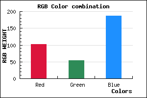 rgb background color #6636BB mixer