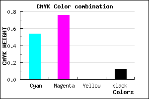 #6636E0 color CMYK mixer