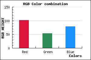 rgb background color #66364F mixer
