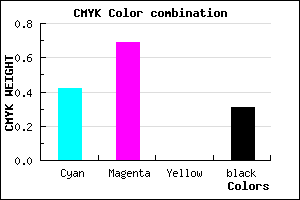 #6637B1 color CMYK mixer