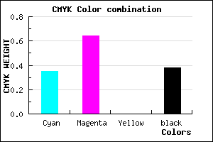 #66399D color CMYK mixer