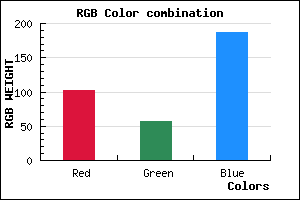rgb background color #6639BB mixer