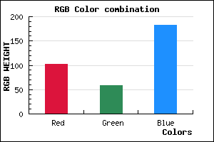 rgb background color #663AB6 mixer
