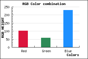 rgb background color #663AE6 mixer