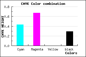 #663CB4 color CMYK mixer