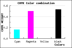 #663D79 color CMYK mixer