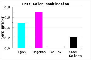 #663DC9 color CMYK mixer