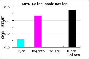 #663E74 color CMYK mixer