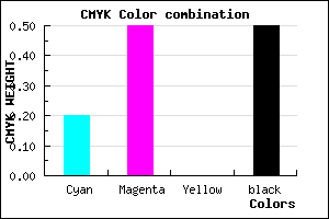 #663F7F color CMYK mixer
