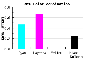 #663FC1 color CMYK mixer