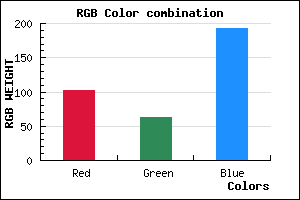 rgb background color #663FC1 mixer