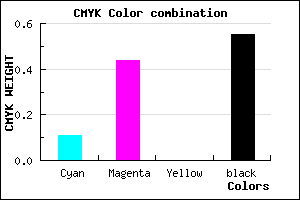 #664072 color CMYK mixer