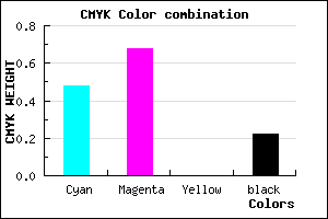 #6640C6 color CMYK mixer