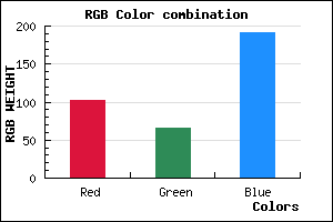 rgb background color #6641BF mixer