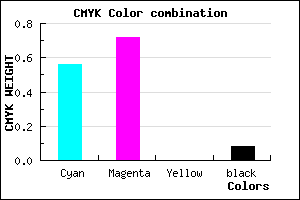 #6641EA color CMYK mixer