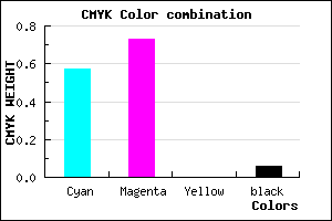 #6641EF color CMYK mixer