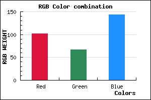 rgb background color #66438F mixer