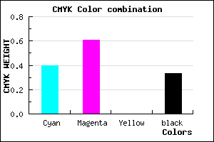 #6643AB color CMYK mixer