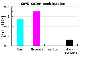 #6644E0 color CMYK mixer