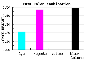 #664581 color CMYK mixer