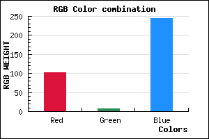 rgb background color #6607F5 mixer