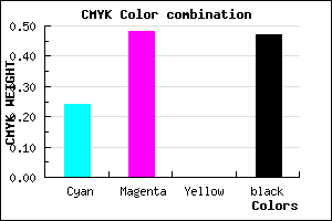 #664686 color CMYK mixer