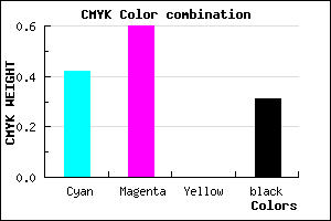 #6646B0 color CMYK mixer