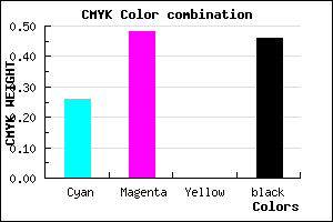 #66488A color CMYK mixer