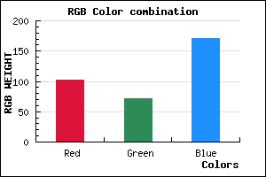 rgb background color #6648AB mixer
