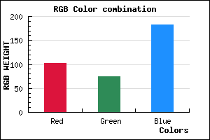 rgb background color #664AB6 mixer